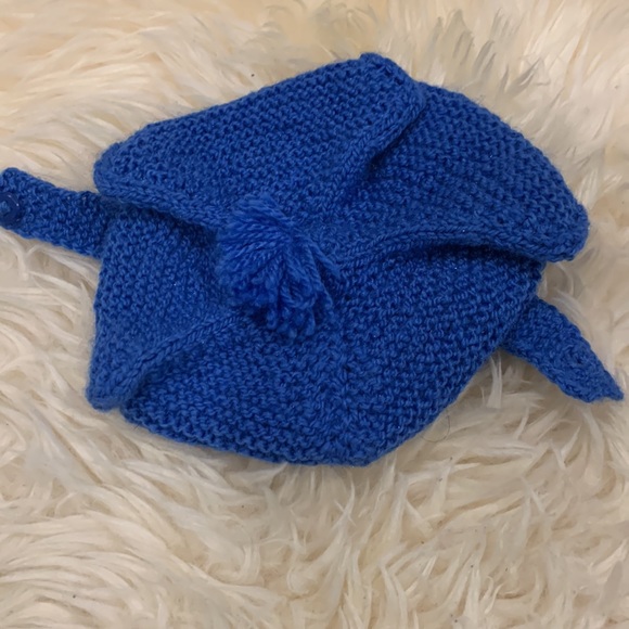 Baby Booties and Hat Blue Crochet Hand-Made Brand New - Picture 4 of 7
